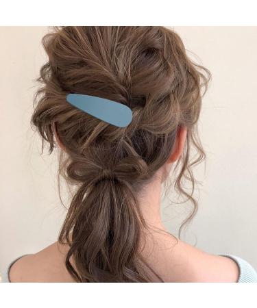 Classic Snap Hair Clips for Women Girls - Set of 12 - 7cm Metal Barrettes - No Slip Hairpins in Cute Candy Colors - Hair Accessories for Thick/Thin Hair - Solid Drop Design - Buy Online on GoSupps.com