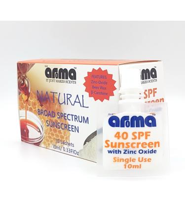Original Sunscreen Lotion with Beta-Carotene Broad Spectrum SPF 40-10 Single-Use Sachets
