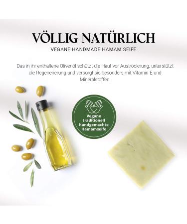 OUDIEN Traditional Peeling Glove & Hamam Soap 200g | Kese Hamam Glove for Soft Smooth Skin - Shop Internationally! - Buy Online on GoSupps.com