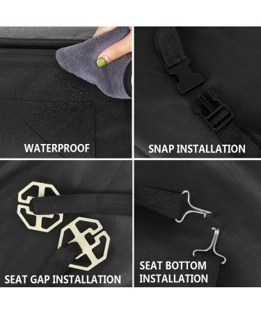 Tsumbay Car Organizer Backseat - 14 Pocket Kids' Backseat Organizer with Tablet Holder, Kick Mat, Tissue Holder & Trash Can - Road Trip Essentials - Buy Online on GoSupps.com