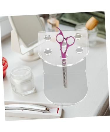 Minkissy Acrylic Scissor Socket Tool Stall - Salon Shear Holder & Organizer for Haircut Shears & Storage - Buy Online on GoSupps.com
