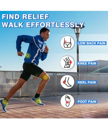 DACAT Plantar Fasciitis Insoles High Arch Support for Men & Women Orthotic Inserts for Heel Pain & Flat Feet Comfortable Work Boot Insoles Blue (Mens 7-7.5 / Womens 9-9.5 - Buy Online on GoSupps.com