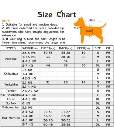 Dog Jacket | Waterproof Fleece Lined Winter Coat for Small Female Dogs | Warm Autumn & Winter Clothing - Buy Online on GoSupps.com