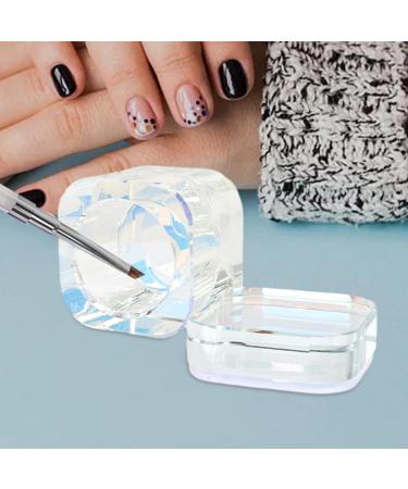 Generic Nail Art Liquid Dish with Lid Bowl Cup Practical Reusable Light Blue - Buy Online on GoSupps.com