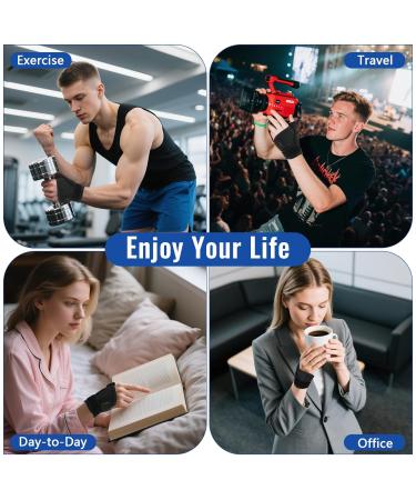 Zikenis Thumb brace right and left universal thumb rail soft and breathable light stabilization and reduced thumb joints arthritis and carpal tunnel pressure universal size black - Buy Online on GoSupps.com