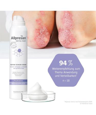 Allpresan Derma med Repair Cr me mousse PSORIATIX Soin intensif pour le soin de la peau en cas de psoriasis (psoriasis) 200 ml 200 ml (Lot de 1) 200.0 - Buy Online on GoSupps.com