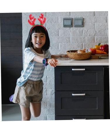 FRCOLOR 1pc Fancy Hairband Deer Antler Head Band Reindeer Hair Hoop Deer Hair Clips Glitter Christmas Party Glitter Snowflakes Hairband Mistletoe Headband Xmas Hair Band Red Girl Miss Horn 26X18CM Red - Buy Online on GoSupps.com