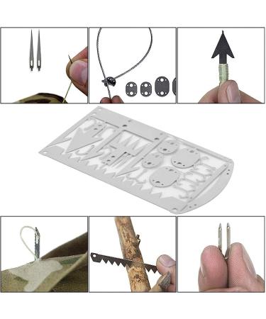 Leftwei 4Pcs Survival Multitool Card Set for Fishing Enthusiasts - Fish Hook Gear Card for Sea/Fresh Water Fishing Tackle - Buy Online on GoSupps.com