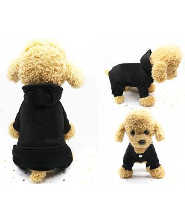 Lifewheel Dog Coat & Sweater - Warm Winter Pet Clothing for Small Dogs & Cats | Black Size L - Buy Online on GoSupps.com