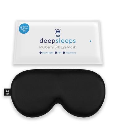 Deep Sleeps Mulberry Silk Sleep Mask Soft Eye Mask Relax Travel Sleep Blindfold Shade