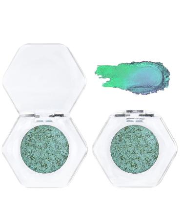 Adriana Nicole Cosmetics Eyeshadow Double Chrome Eye Shadow Ethereal Single Color-shifting Eyeshadow Adriana Nicole Eyeshadow Eyeshadow with Exquisite Glitters (08#)