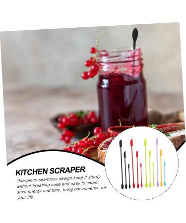 Healeeved 12-Piece Scraper Set for Cosmetic Bottles | Mini Spatula & Jam Scraper | Perfect Kitchen Tool for Desserts & Scraping - Buy Online on GoSupps.com