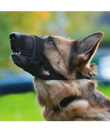 Gentle Muzzle Guard for Dogs - Prevents Biting and Unwanted Chewing Safely New Secure Comfort Fit - Soft Neoprene Padding No More Chafing Included Training Guide Helps Build Bonds with Pet (XL Grey) Grey XL (Pack of 1) - Buy Online on GoSupps.com