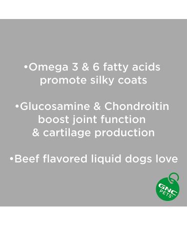 Meta Title: GNC Pets Ultra Mega Fish Oil Supplement for Dogs - Hip & Joint Health, Shedding Support - 16oz Beef Flavor - Buy Online on GoSupps.com