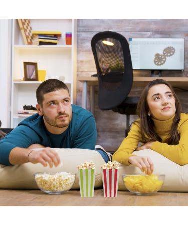 ISKYBOB 24 Pack Mini Striped Popcorn Boxes Containers Paper Popcorn Chicken Bags for Carnival Party Movie (Black) - Buy Online on GoSupps.com