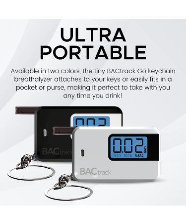 BACtrack Go Keychain Breathalyzer (White) - Portable Alcohol Tester - Buy Online on GoSupps.com
