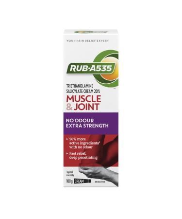 ULTRA STRENGTH NO ODOUR CREAM For Deep Penetrating Relief of Muscle Joint & Arthritic Pain 100 g