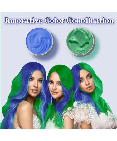 Bleu Cire Colorante Cheveux Hommes et Femmes Colorant Cheveux Non Permanent pour Enfants Maquillage de Coloration Temporaire Cheveux F tes ou Cosplay - Buy Online on GoSupps.com