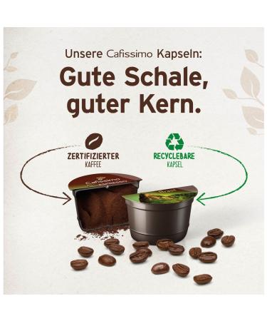 Tchibo Cafissimo Caff Crema Mild Coffee Capsules - Sustainable & Fair Trade - 10 Pieces (70g) - Buy Online on GoSupps.com