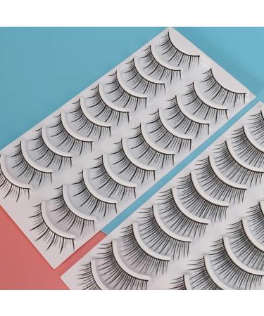 FRCOLOR 80 Pairs Lashes for Women Beauty Favors Supplies False Eyelashes Beauty Long Lashes Cosplay Lashes Makeup Eyelash Curl Flat Lashes Beauty Kit Natural Eyelashes Tool 3d Make up - Buy Online on GoSupps.com