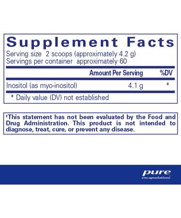 Pure Encapsulations Inositol Powder | Energy, Nervous System & Ovarian Support | 8.8 oz - Buy Online on GoSupps.com