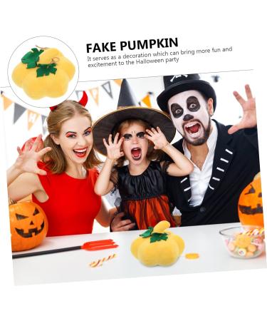 OUNONA Fabric Pumpkin Halloween Decor Halloween Pumpkin Decoration Artificial Pumpkin Sculpture Simulation Pumpkin Figurine Cloth Wrapped Pumpkin Decor for Home Crafts Household - Buy Online on GoSupps.com