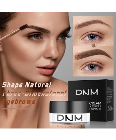 High Pigment Eyebrow Pomade Kit - Water & Stain Resistant with Dual-Ended Brush | Long-Lasting Natural Brow Makeup (11# Black - Buy Online on GoSupps.com