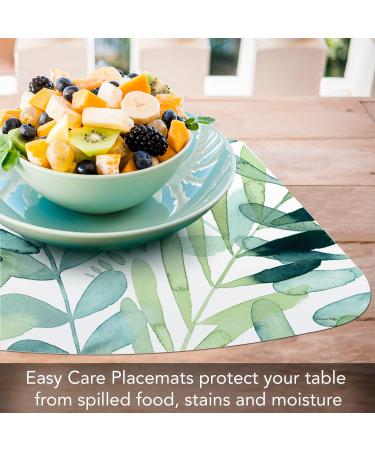 Gossamer Palms Reversible Wedge Shaped Placemat Set - Set of 4, Made in the USA - Buy Online on GoSupps.com