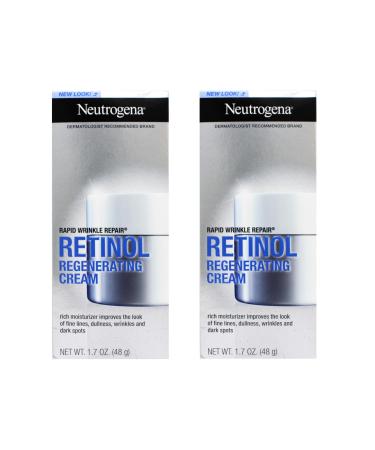 Neutrogena Rapid Wrinkle Repair Retinol Regenerating Cream - 1.7 oz (Pack of 2)