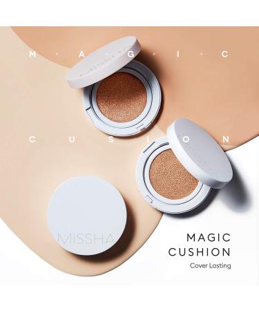 Missha M Magic Cushion Cover Lasting No.21 - Fuzzy & Semi-Matte Skin Finish - 15g - Buy Online on GoSupps.com