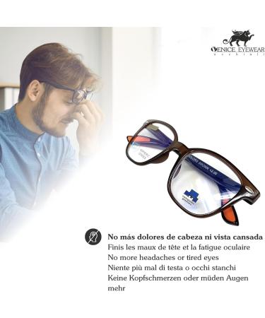 New Model Brown Reading Glasses with Blue Light Filters | Unisex +1.00 | Perfect for Gaming Computers and Reducing Eye Fatigue - Buy Online on GoSupps.com