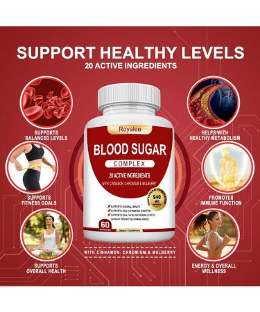 Blood Sugar Complex Supplement Helps Maintain Healthy Blood Sugar Levels Herbal Blend with Bitter Melon Mulberry Leaf Cinnamon Bark Chromium & Alpha Lipoic Acid Non-GMO 60 Capsules 60 Count (Pack of 1) - Buy Online on GoSupps.com