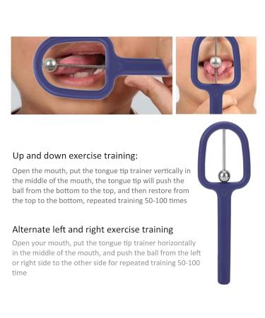 ANGGREK U-Shaped Tongue Tip Trainer - Improve Speech & Mouth Muscle Strength (Blue) | International Shipping Available - Buy Online on GoSupps.com