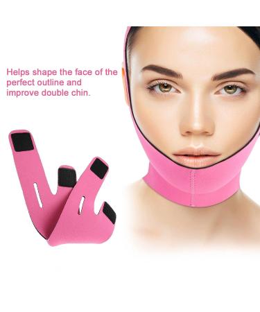Face Slimming Bandage Belt for Double Chin Reduction - Pink - Buy Online on GoSupps.com