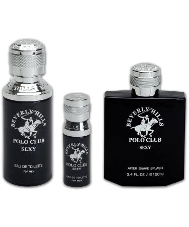 Beverly Hills Polo Club Men's 3 Piece Cologne Gift Set in Collectable Tin Eau De Toilettes After Shave BHPC (Sexy) - Buy Online on GoSupps.com