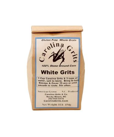 Authentic Carolina Grits - Stone Ground  Gluten-Free Whole Grain (16oz) - Buy Online on GoSupps.com