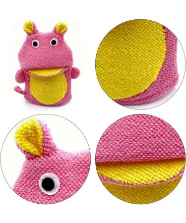 Kids Cute Animal Bath Sponge Glove Mitt for Toddler Bath and Shower - Buy Online on GoSupps.com