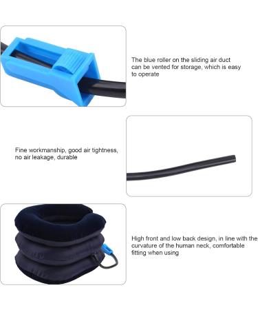 Inflatable Neck Traction Device - Adjustable Neck-Stretcher Collar for All Sizes | Home Traction Pillow for Spine Alignment - Buy Online on GoSupps.com