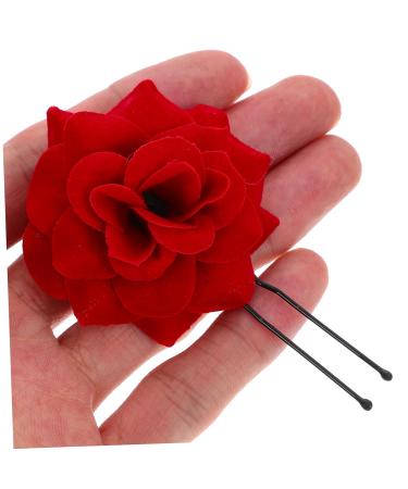Beaupretty Retro Hair Needles - 4PCS Rose Flower Headwear | Beautiful Red Hairpins for Women - Bridal Hair Accessories - Buy Online on GoSupps.com