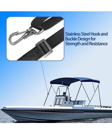 UCEDER 2 PCS Adjustable Bimini Boat Top Straps with Snap Hook- 45 88 - Stainless Steel Hardware - Buy Online on GoSupps.com