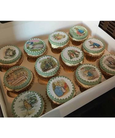 Vintage Cupcake Toppers Edible Rice Paper - 15 cut out 5 cm diameter - Buy Online on GoSupps.com