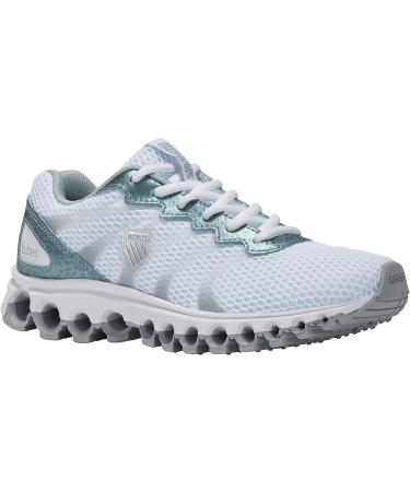 K-Swiss Women's Tubes 200 Training Shoe 7.5 White/Silver/Blue Panther - Stylish and Functional Training Shoe for Women - Buy Online on GoSupps.com