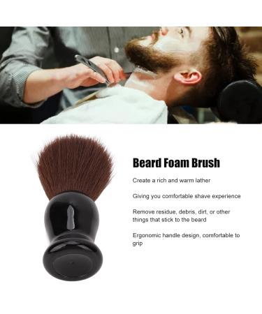 Premium Shaving Brush for Men - Comfortable Plastic Handle & Nylon Bristles - Ideal Beard Foam & Grooming Brush for Home Salon - Buy Online on GoSupps.com