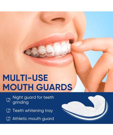 Mouth Guard for Grinding Teeth 4Pack Mouth Guards for Teeth Grinding at Sport Athletic & Deep Sleep 2 Sizes Professional Mouth Guard for Grinding Teeth Night Guard & Day Guard - Buy Online on GoSupps.com