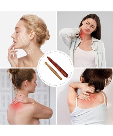 2-Piece Wood Trigger Point Massager Set - Muscle Relief & Relaxation for Foot Shoulder Back & Legs - Buy Online on GoSupps.com