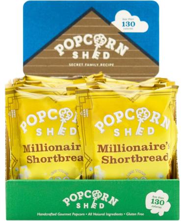 Popcorn Shed Millionaire's Shortbread Popcorn Snack Pack 24g Pack of 16 Caramel Shortbread Popcorn with Milk Chocolate Natural & Vegetarian Lunch Box & Movie Night Snacks - Buy Online on GoSupps.com