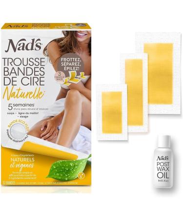 Set with natural wax tapes