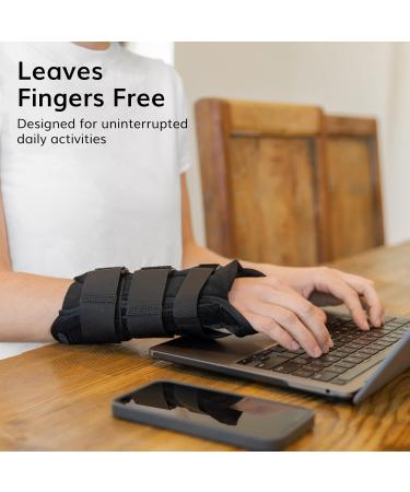 BraceAbility Volar Wrist Splint - Left/Right Hand Compression Support for Carpal Tunnel Fractures Sprains Arthritis Relief & More - Buy Online on GoSupps.com