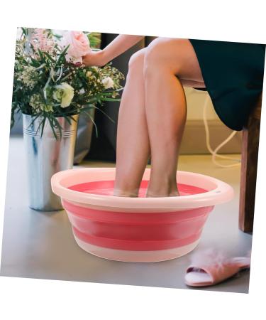 minkissy 1pc Folding Washbasin Bathroom Supply Foot Soak Tub Portable Washbasin Portable Wash Sink Washing Basin Exquisite Craftsmanship Wash Basin Dish Pink Tpe Miss Camping Laundry Tub 32X32X12CM Pink - Buy Online on GoSupps.com
