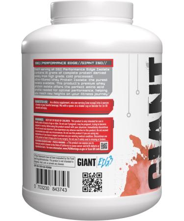 Buy Giant Edge Series 100% Whey Protein Isolate - 25g Pure Whey Zero Sugar & Fat 5g BCAAs - Chocolate Flavor 5 Pound - International Shipping - Buy Online on GoSupps.com
